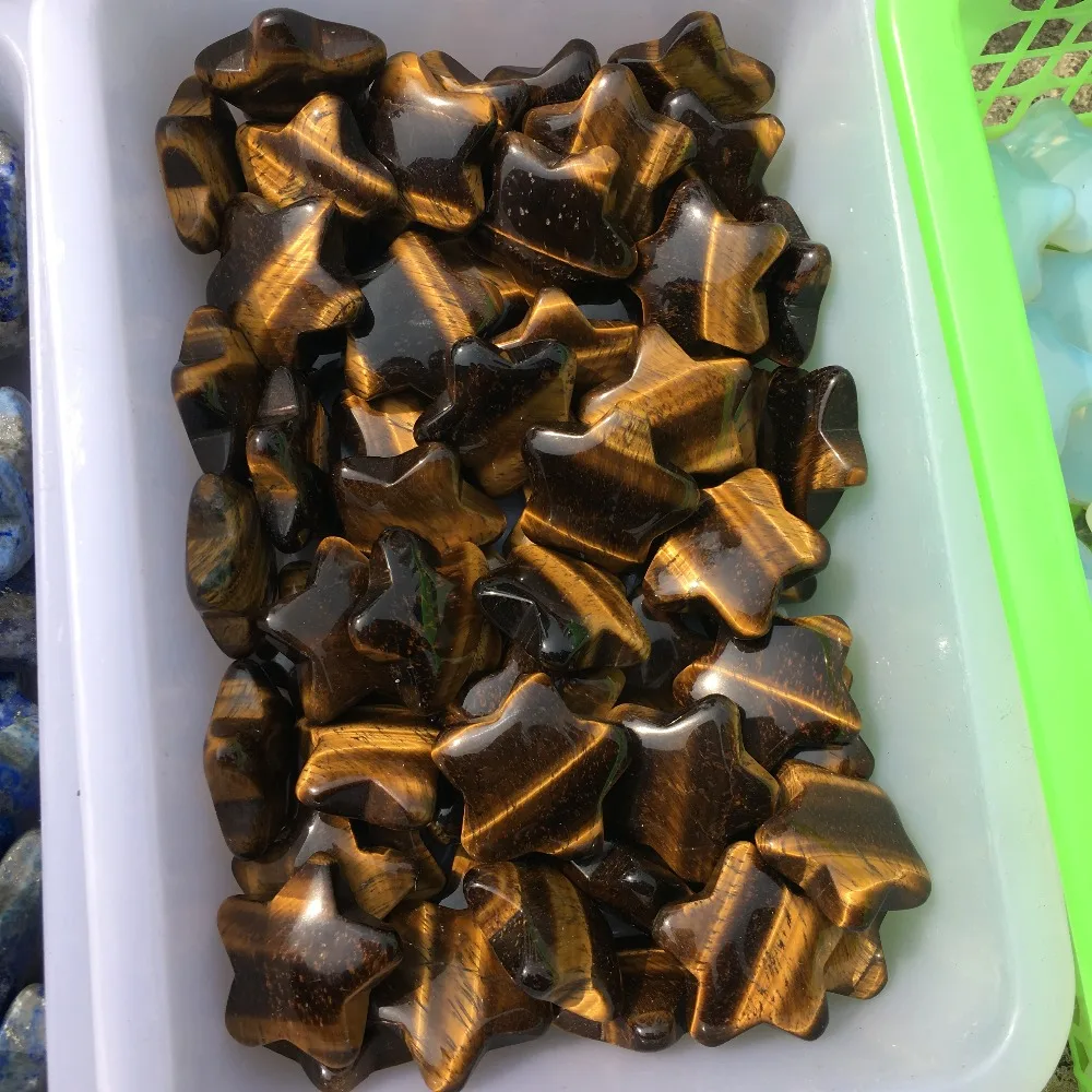 3 шт. натуральный тигровый глаз хрустальный камень звезда медитация исцеляющая