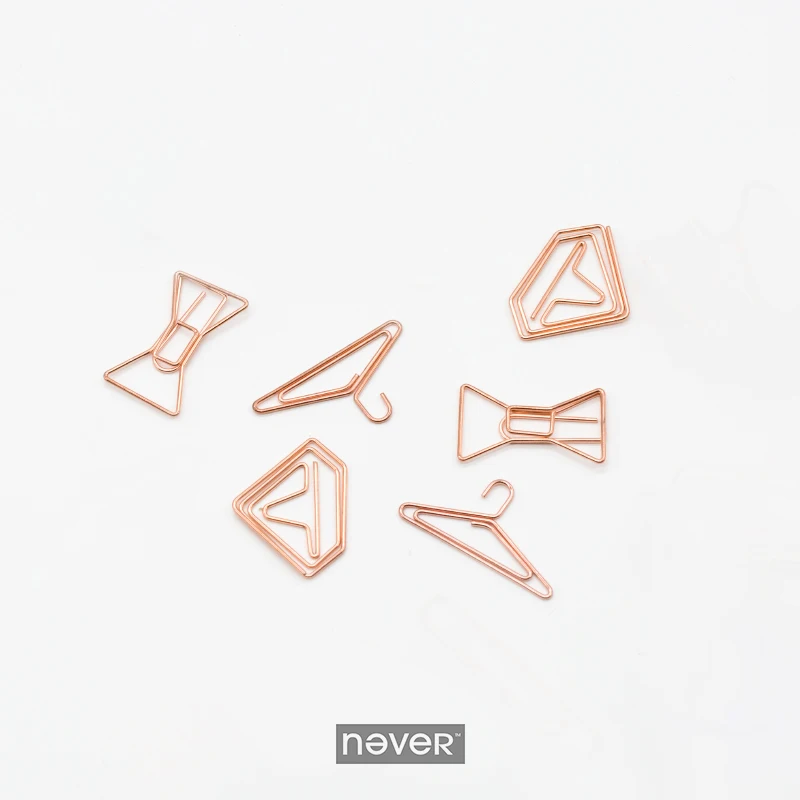 Зажим для бумаги в форме банта с бриллиантами никогда не розами креативные