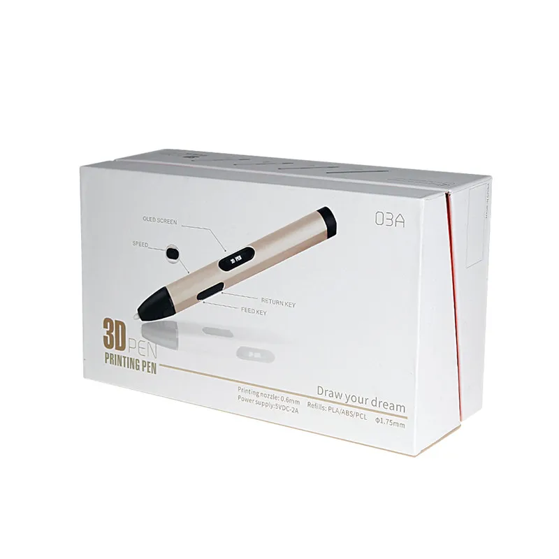 Новинка 2017 ручка для 3D принтера сделай сам с бесплатной оригинальной коробкой и