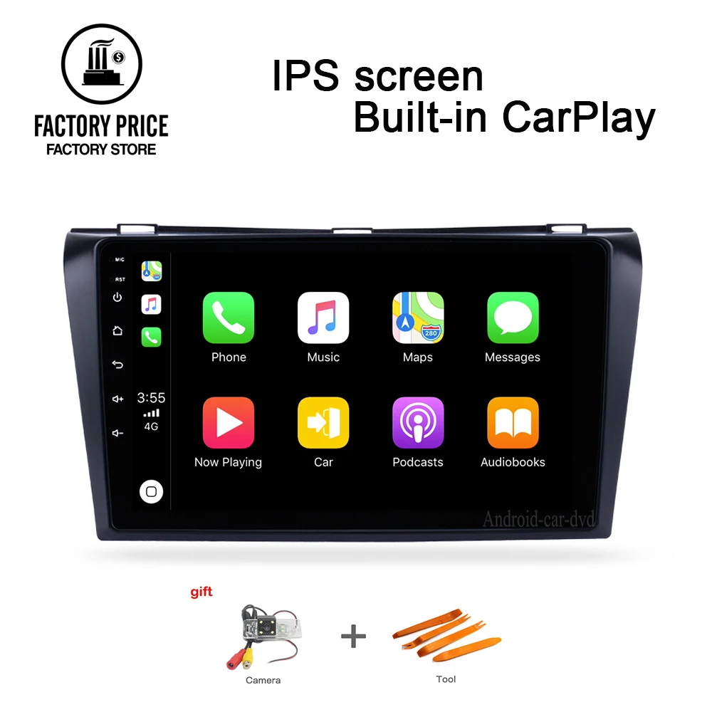 android 8.1 Car DVD 2+32G IPS carplay for MAZDA 3 2004-2009 2din car radio gps navigation Head Unit player Multimedia | Автомобили и