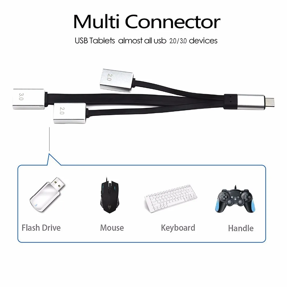 USB C Hub Leadzoe Type к 3 0 адаптер концентратор для MacBook Pro Google Pixel Galaxy S8/S9 более USB-C