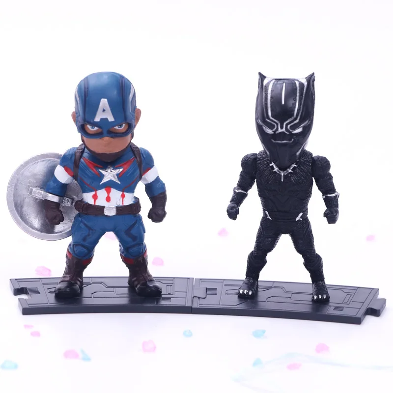Экшн фигурки Marvel Мстители 3 6 шт./лот война бесконечности Халк Черная пантера