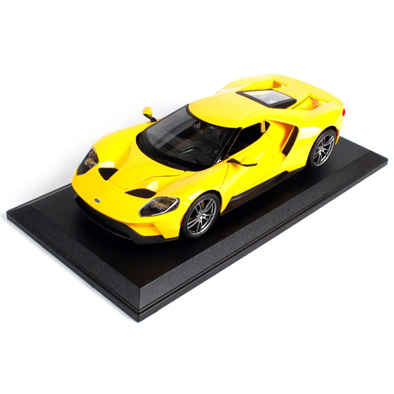 Maisto 1:18 2017 ford gt желтая Серебристая синяя Автомобильная литая Изысканная Роскошная