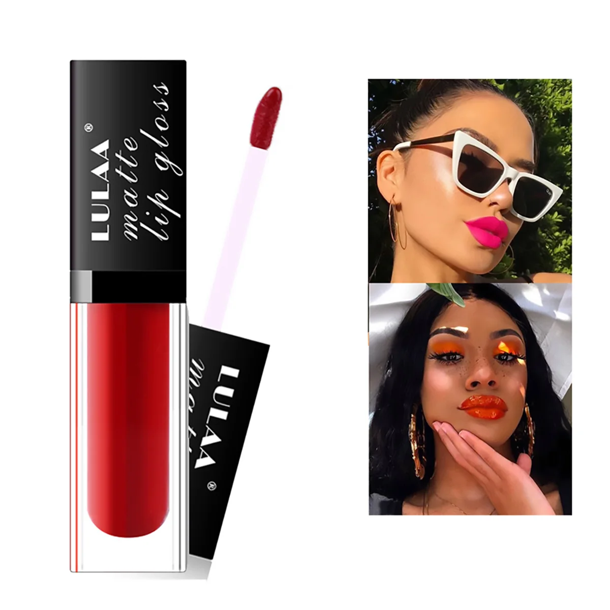 Matte Lipgloss Sexy Liquid Lipstick Long Lasting Waterproof Lip Glaze Cosmetic Beauty Keep 24 Hours Makeup lipgloss Red Lips