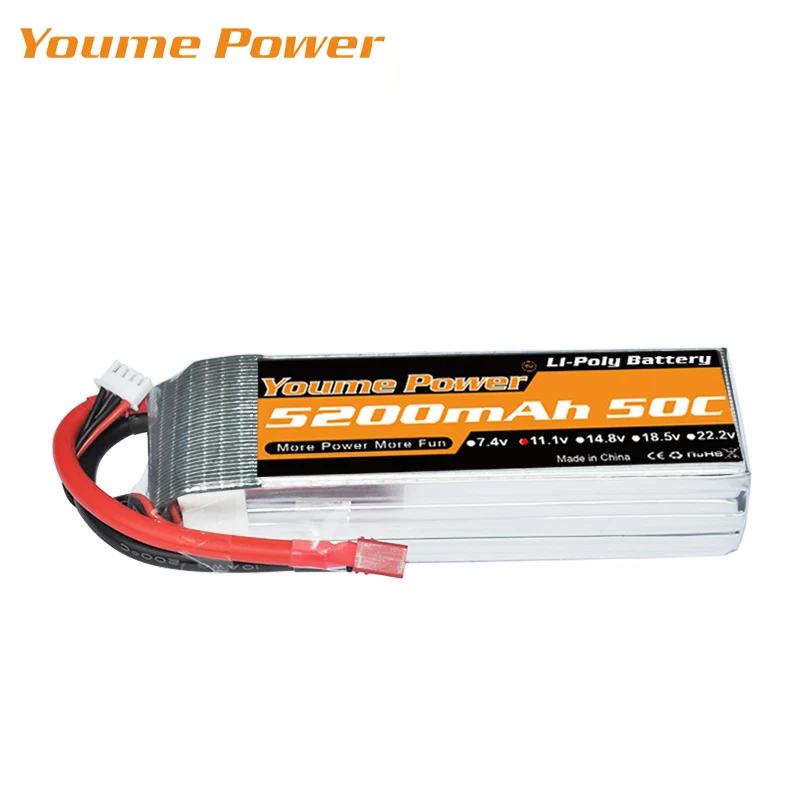 YOUME 3S 5200 мАч 11 1 В 50C LiPo RC батарея W Deans XT60 разъем для масштаба 1/10 автомобиль Evader BX