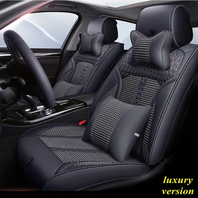 Gray with Pillows Чехол на автомобильное сиденье для volkswagen vw ameo atlas bora caddy gol volante - Название цвета: Gray with Pillows