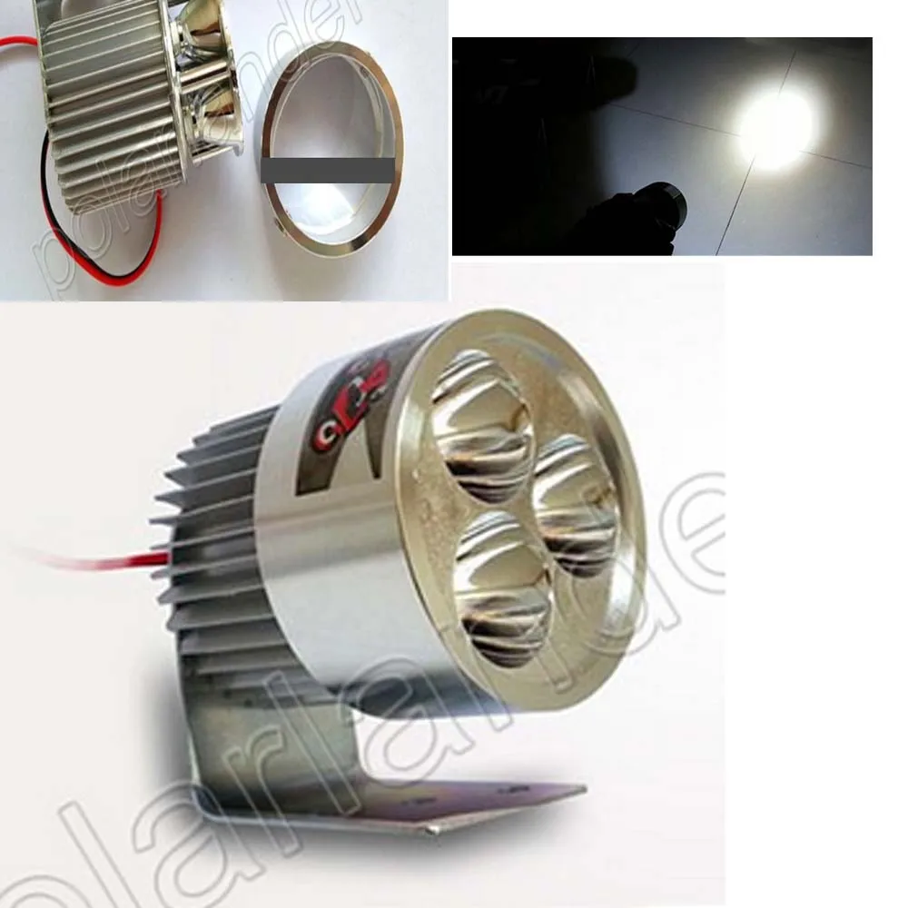 9W super brightness light 3 beads external motorcycle headlight lamp 1PC DC 12V -80V LED Light | Автомобили и мотоциклы
