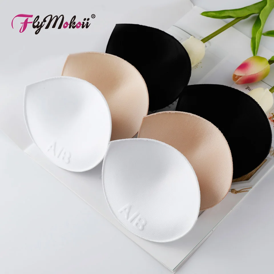 

Flymokoii 10 Pairs/Lot Intimate Accessories Thick Insert Breast Enhancer Push Up Bikini Invisible Women Bra Pads for Swimsuit