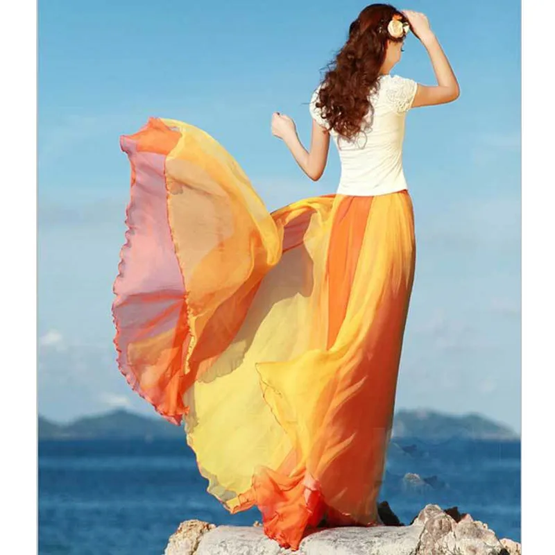 2021 модные женские юбки Новые летние пляжные богемные длинные для женщин