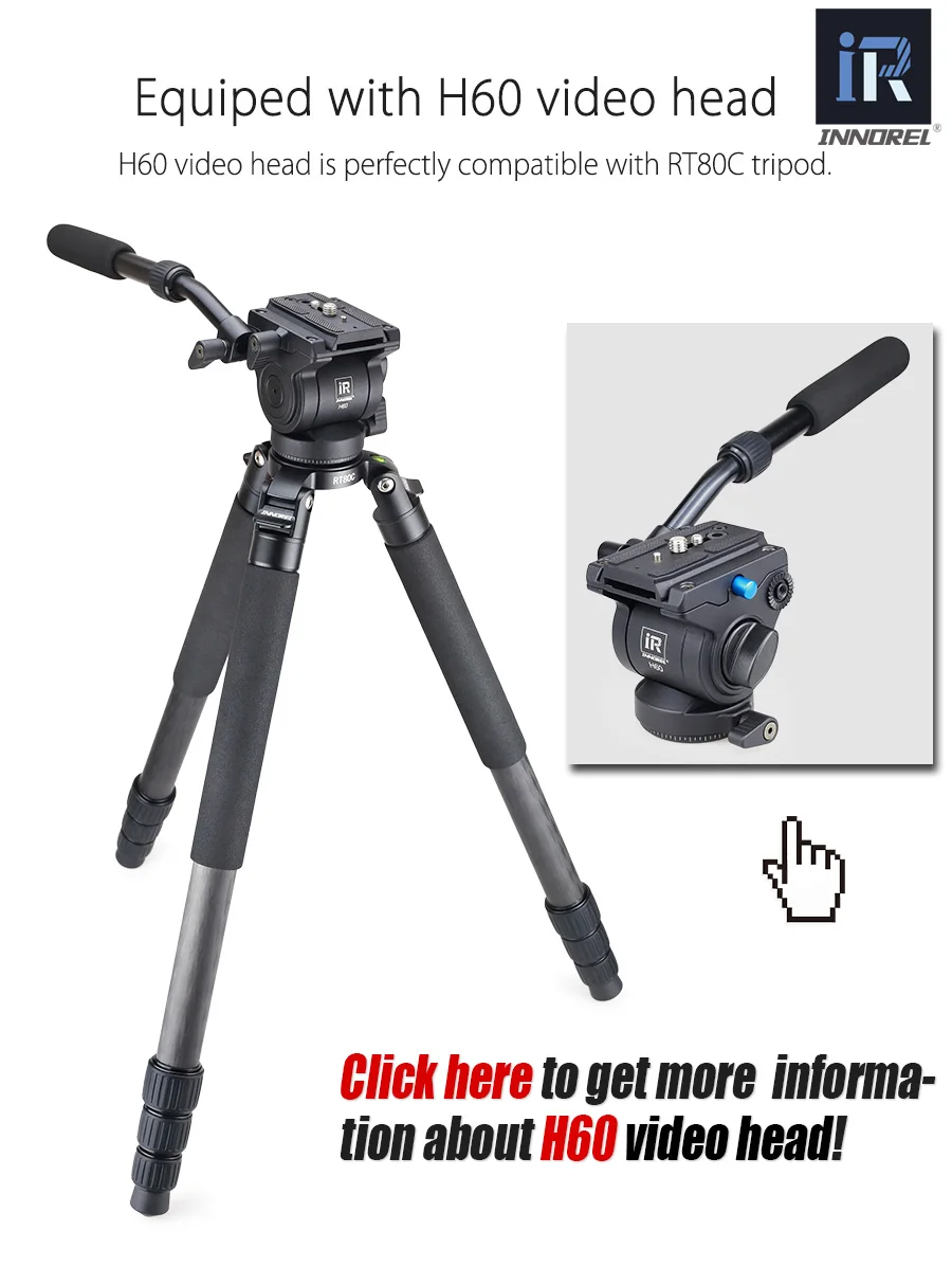 RT80C Профессиональный карбоновый штатив для DSLR камеры видеокамеры сверхмощный 20 кг Максимальная нагрузка чаша штатив наблюдения за птицами камера стенд