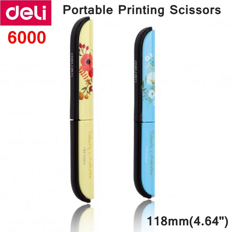 Портативные ножницы Deli 6000 118 мм (4 64 дюйма) нержавеющие розничная упаковка