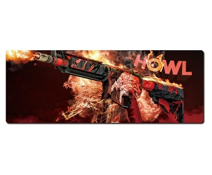 Большой игровой коврик для мыши CS GO 80X30 см, игровой коврик для мыши grande Hyper beast CSGO gamer, игровой коврик для мыши с пистолетом