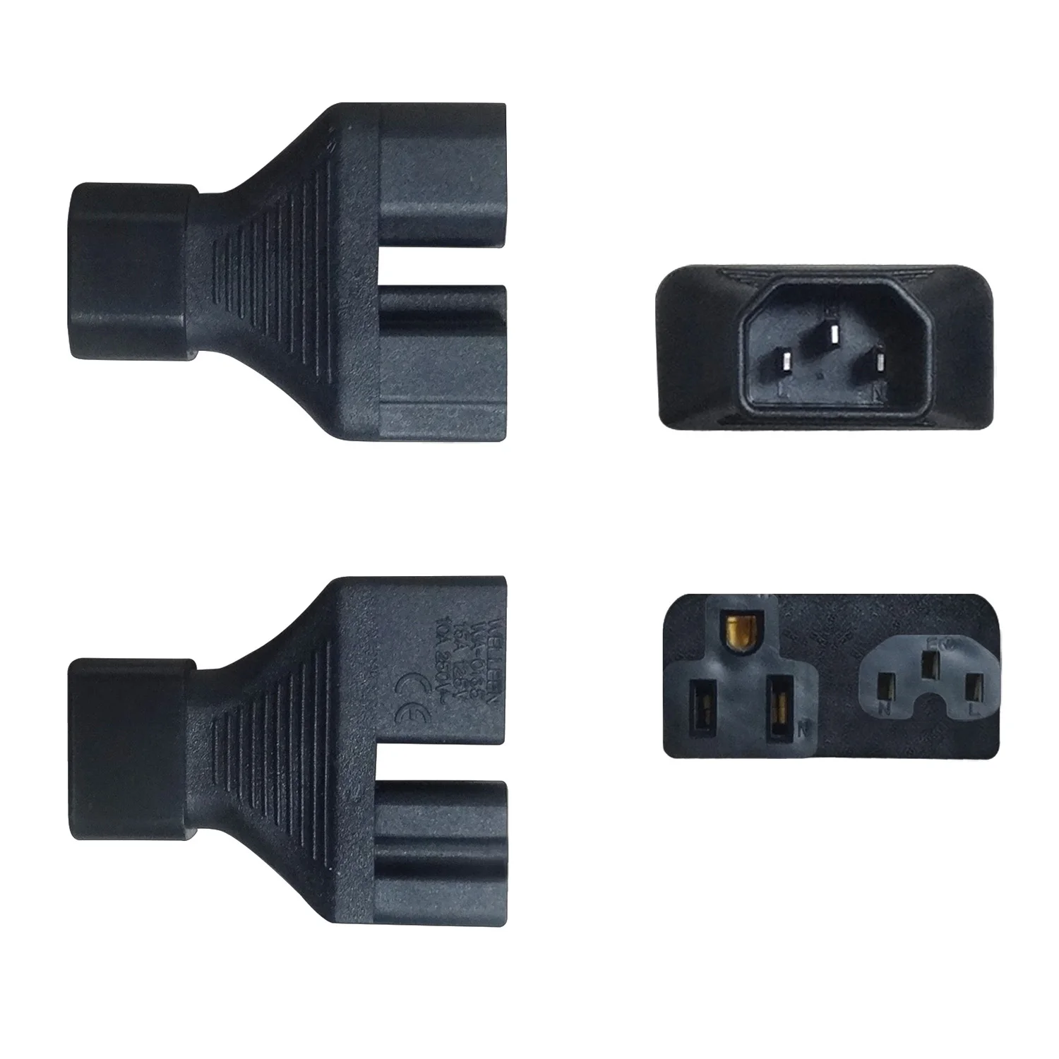 Jorinдо IEC320 C14 до 5 15P C15 IEC 320 для + Nema 15R nema C13 адаптер переменного тока 15 А 125 в
