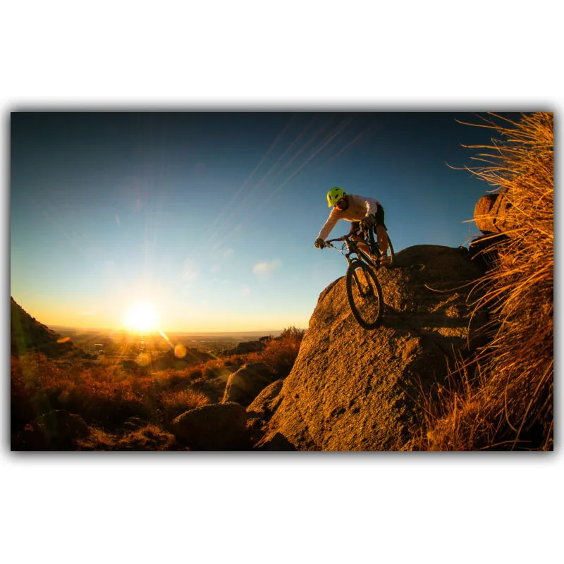 Горный велосипед конкурс постер на заказ украшение дома Модная шелковая ткань