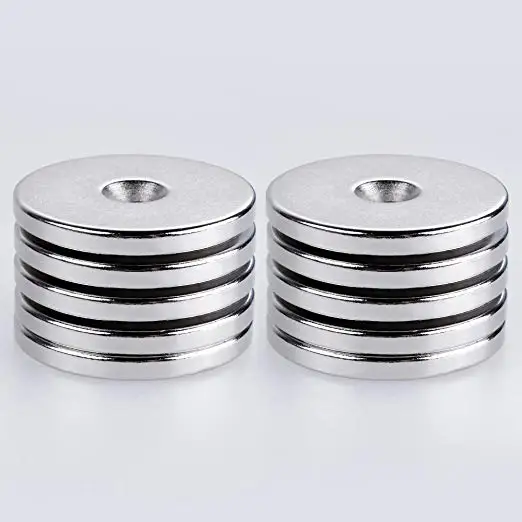5 шт. D32x4 5mm отверстие супер сильный магнит петли потайной Магнит Редкоземельные
