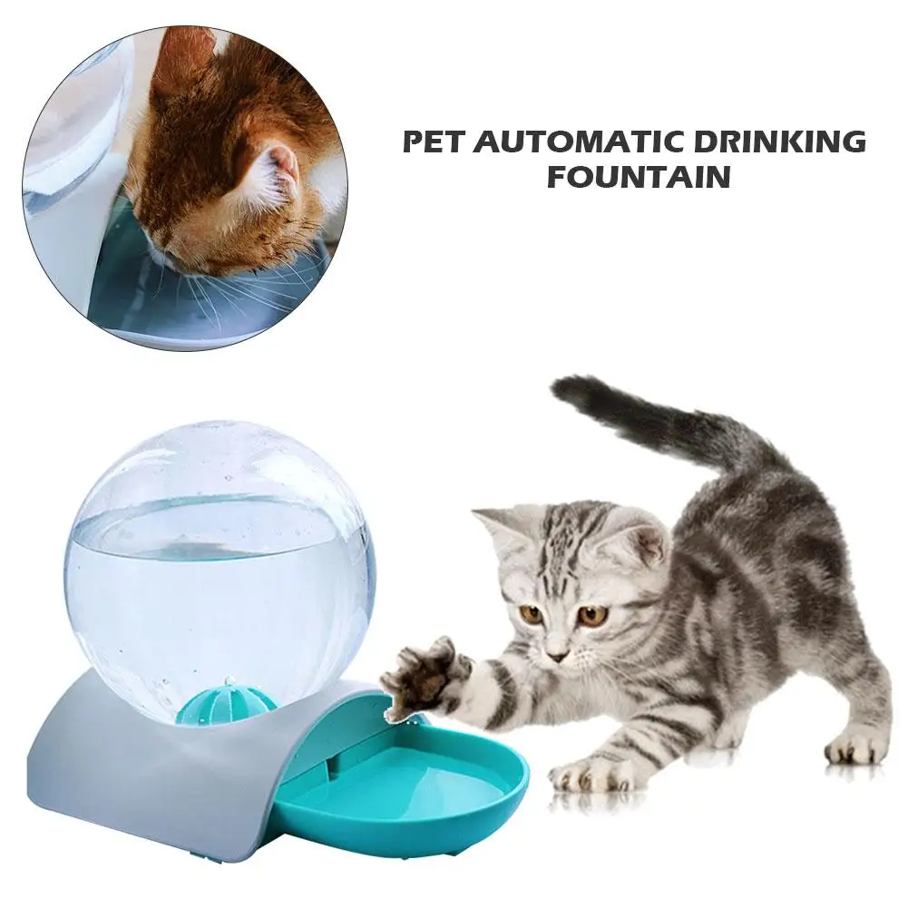 ПЭТ автоматический питьевой фонтан с сферической бутылки воды кошка подачи