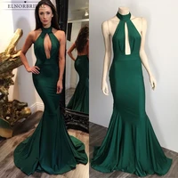 emerald green mermaid evening dresses 2021 sexy backless prom gowns robe de soiree special occasion formal women party dress