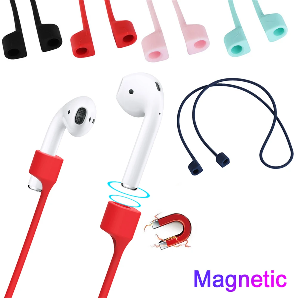 Новый цветной магнитный ремешок для наушников Apple Airpods шнур защиты от потери