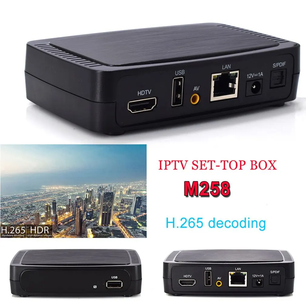 Мультимедийный плеер интернет телевидение iptv телеприставка для Ibravebox M258H.