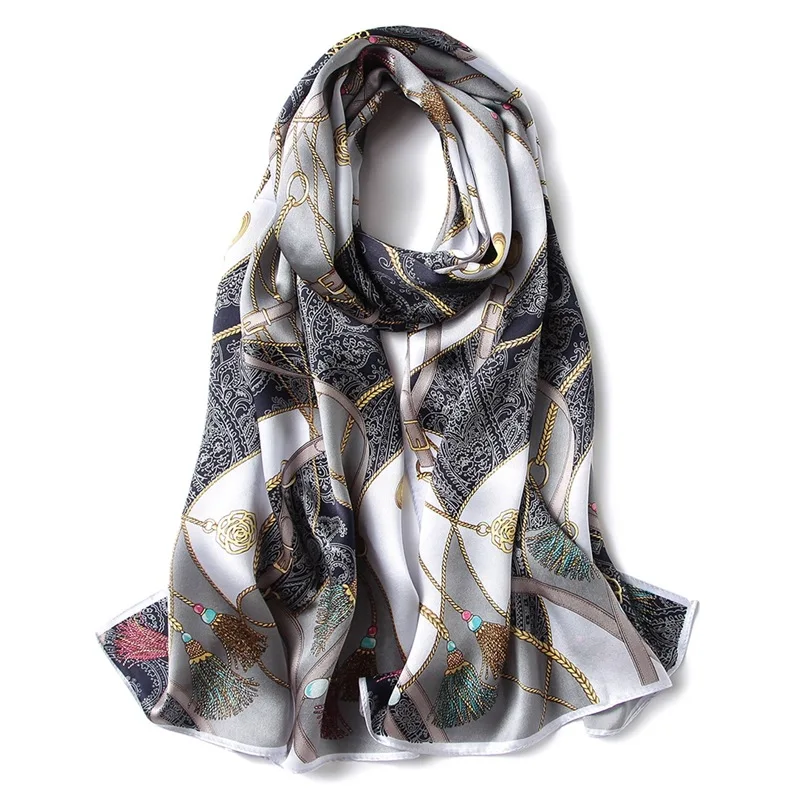 DANKEYISI бренд 2018 весенний женский шарф Шелковый платок пашмины принт шарфы длинные