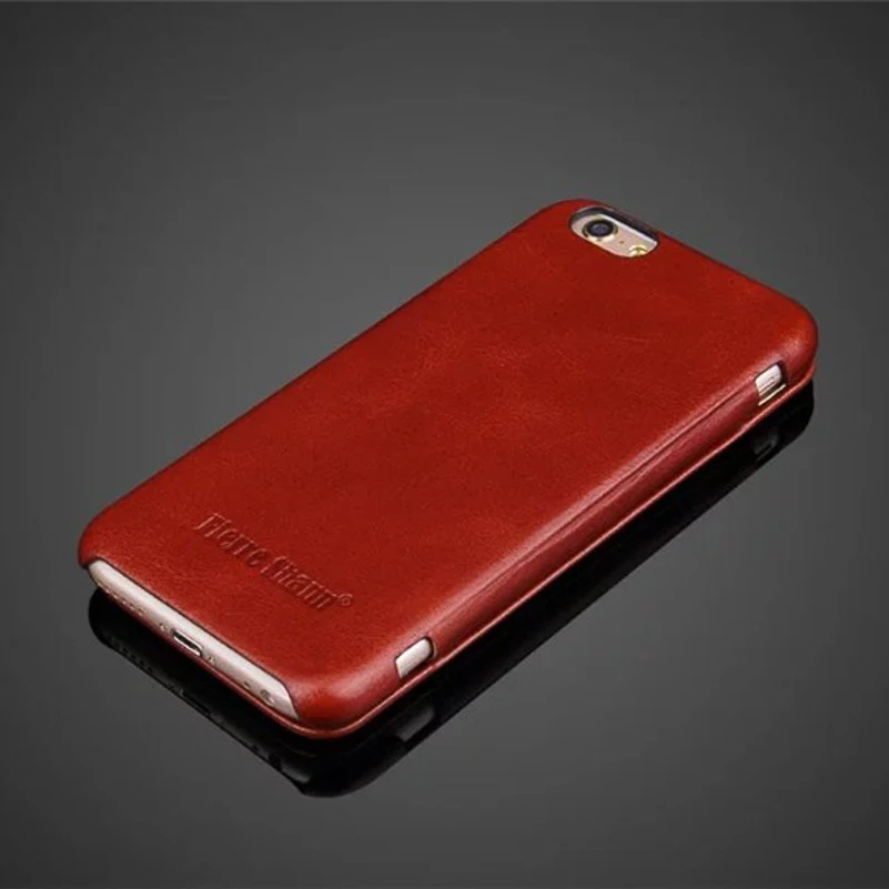 Чехол из воловьей кожи для IPhone 6 6s деловой кожаный чехол с откидной крышкой и