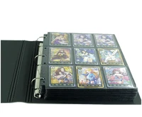 30pages trading game cards board game album playing cards holder albums book for pokemen ccg mgt yugioh transparentblack pages