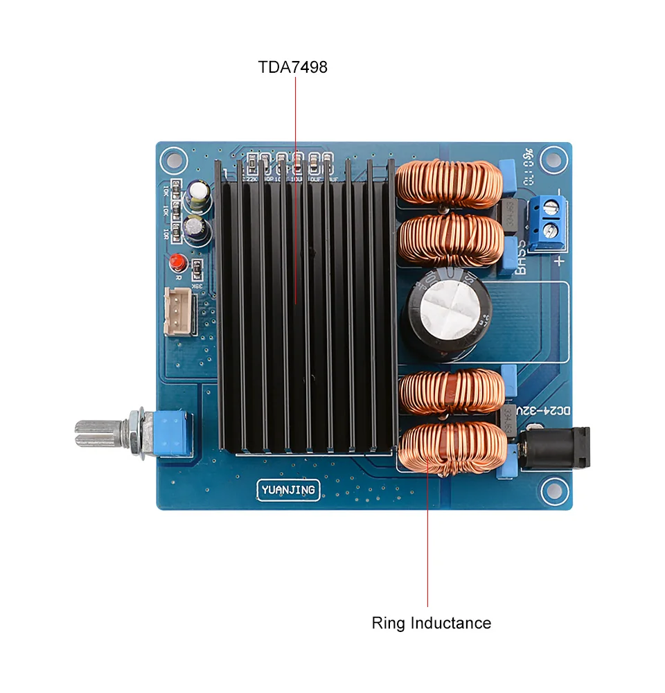 AIYIMA TDA7498 Subwoofer Amplifier Board 150W Mono Power Amplifiers Home Audio Amp Home Sound Theatre Diy