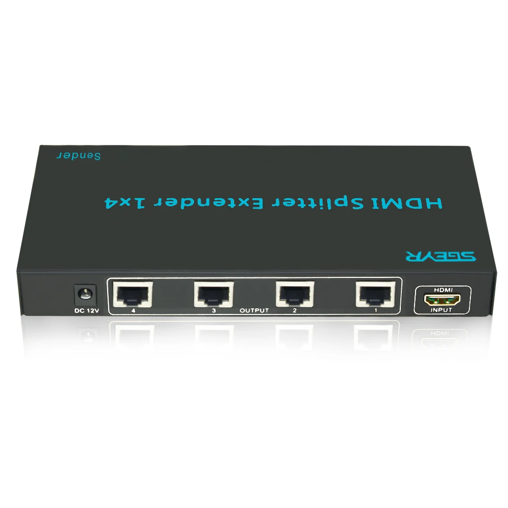 SGEYR 4-полосный HDMI разветвитель удлинитель 1X4 196ft от 1 до 4 в выхода 60 м над кошачьим