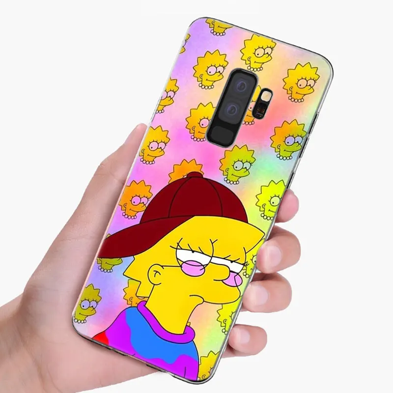 Популярный Мягкий силиконовый чехол Homer Simpson для samsung Galaxy S10 S9 S8 Plus S7 Edge A6 A8 Plus A7 A9 A5 Модный чехол