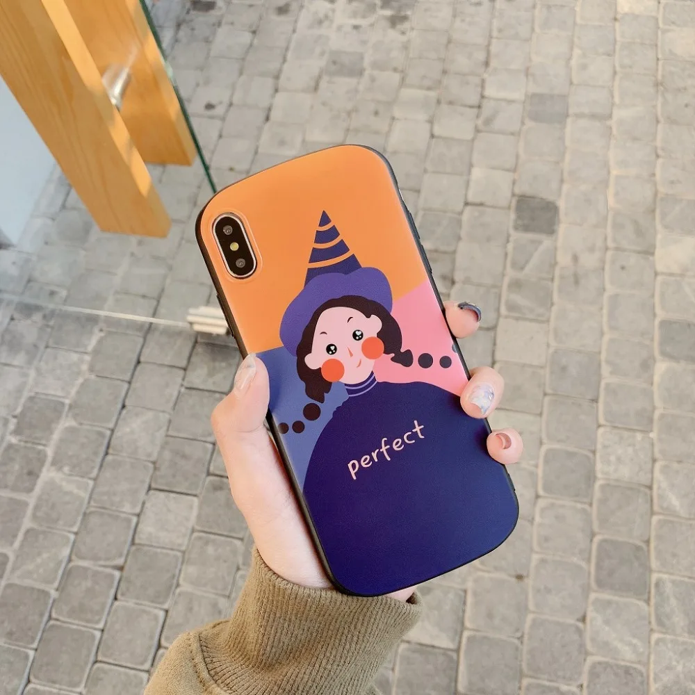 Модный Роскошный силиконовый чехол для телефона девочек iphone 6 S 7 8 plus X XR XS MAX Мягкий