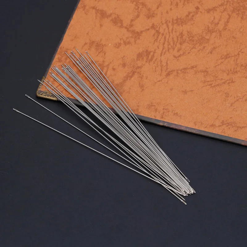30 шт. игл для бусин резьба шнур ювелирный инструмент изготовления изделий 0 6x120 мм