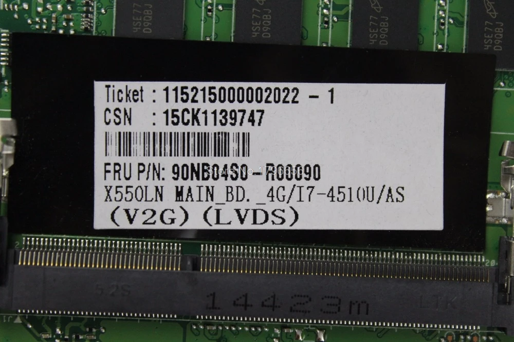 X550LN материнская плата для ноутбука For Asus X550LD A550L Y581L W518L тест оригинальная I7-4500U 4 Гб