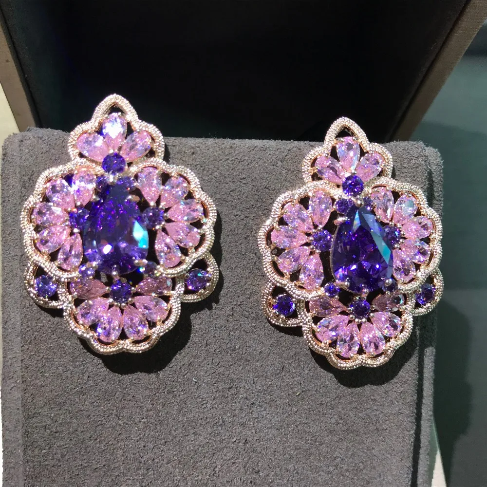 Jankelly Популярные блестящие красочные цветочные дизайнерские круглые серьги с