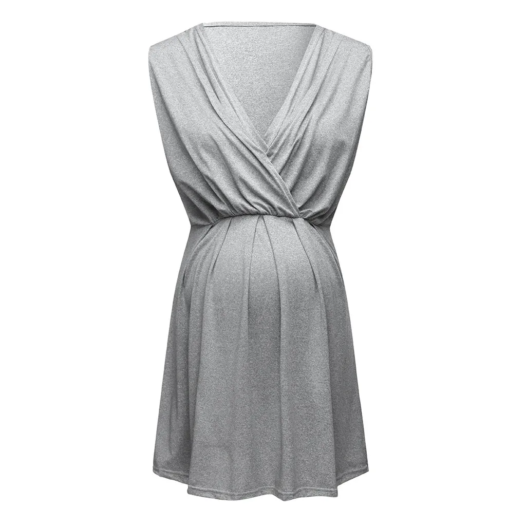 Женское платье для беременных Платье кормящих матерей однотонная одежда