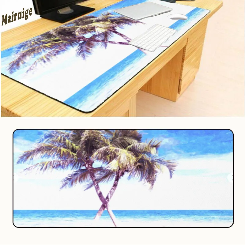 Mairuige Tree Seaside Gaming Large Overlock Mousepad Natural End Game Computer Desk Gamer Mouse Pad Mat Rubber Padmouse Play Mat
