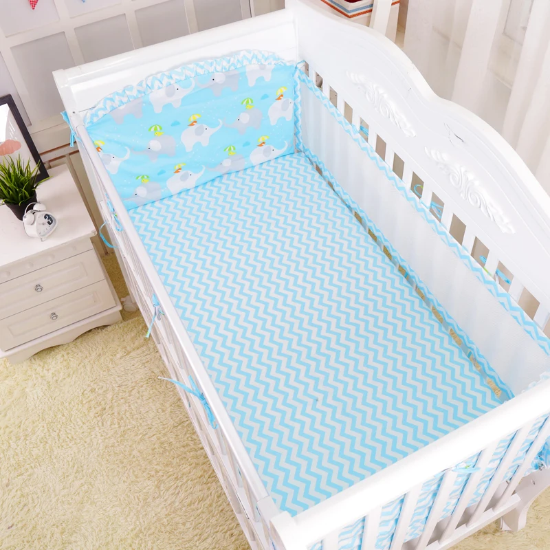 5 шт./компл. постельное белье для ребенка летняя дышащая детская кроватка Защита