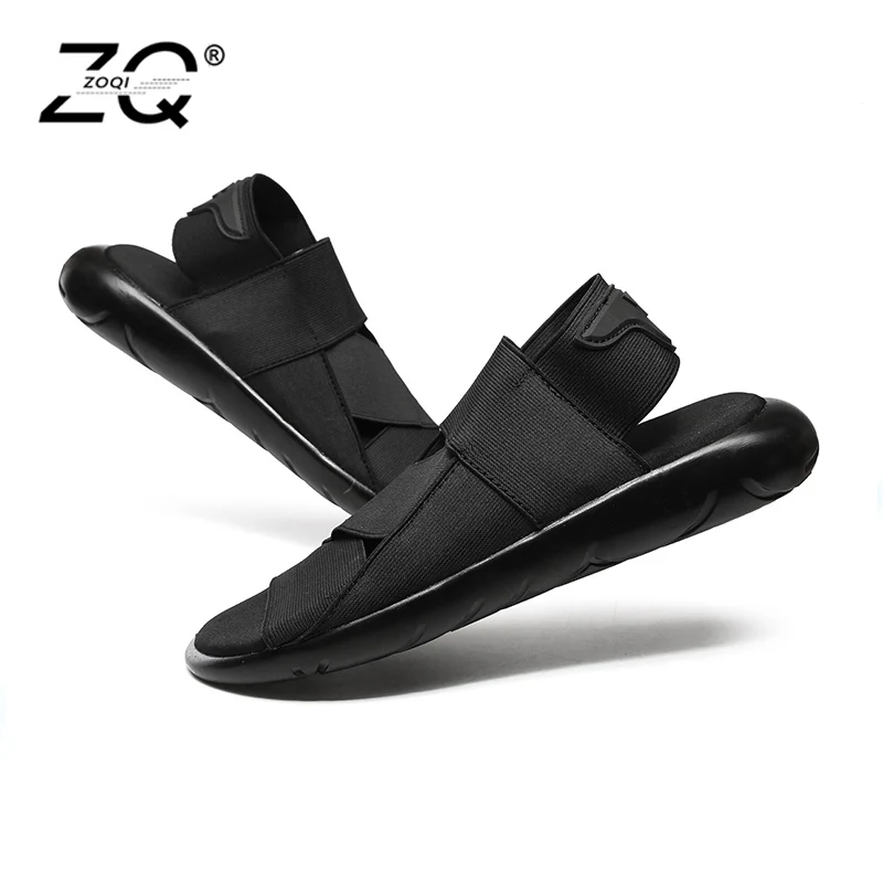 Сандалии ZOQI мужские из натуральной кожи дышащие пляжные босоножки повседневная