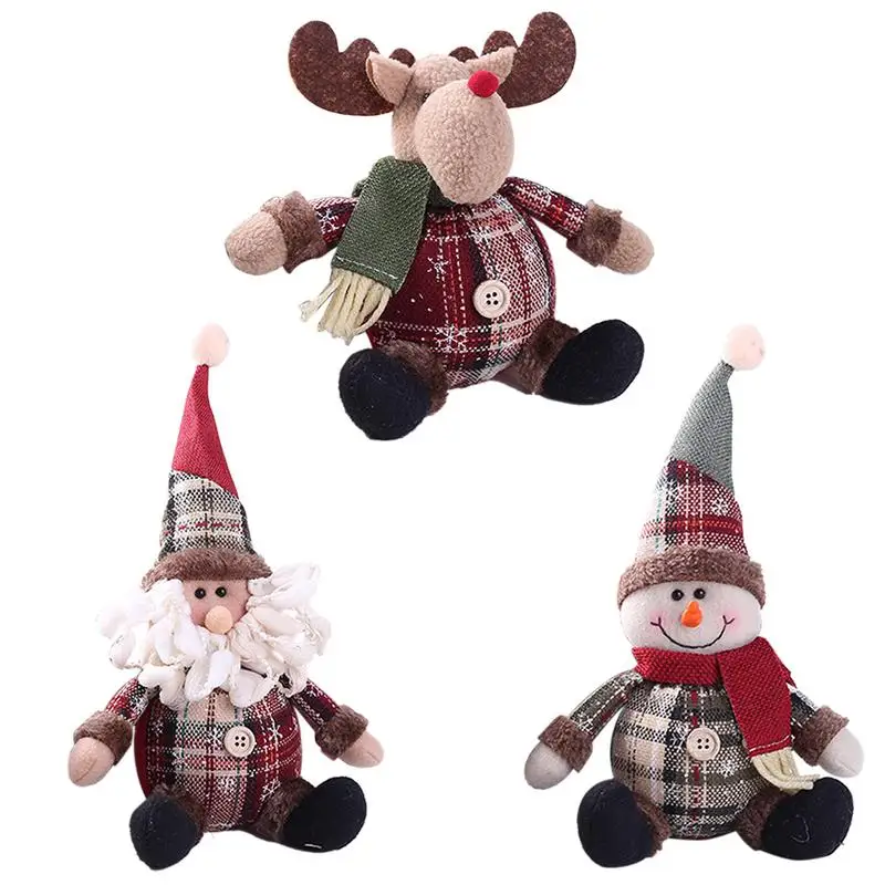 

Рождественское украшение, подарок, подвеска на рождественскую елку, милый Санта, снеговик, фотоаксессуары для кукол