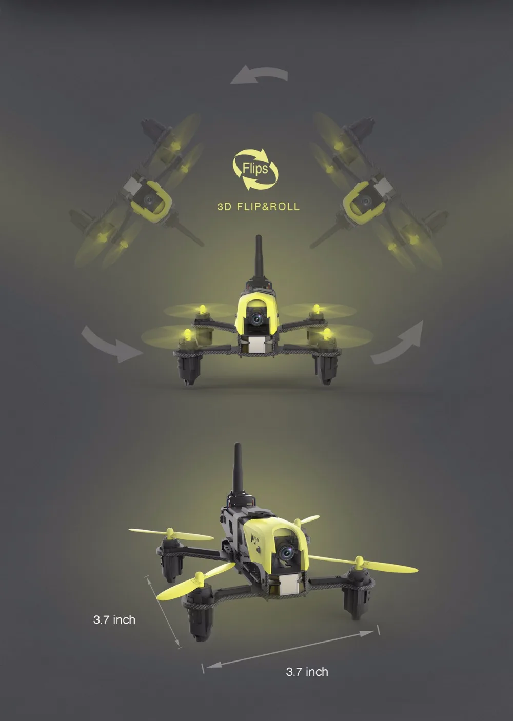 Hubsan H122D X4 Storm RC вертолет 4CH 5,8G FPV микро скоростной гоночный Дрон Квадрокоптер с HD 720P камерой 3D рулон RTF