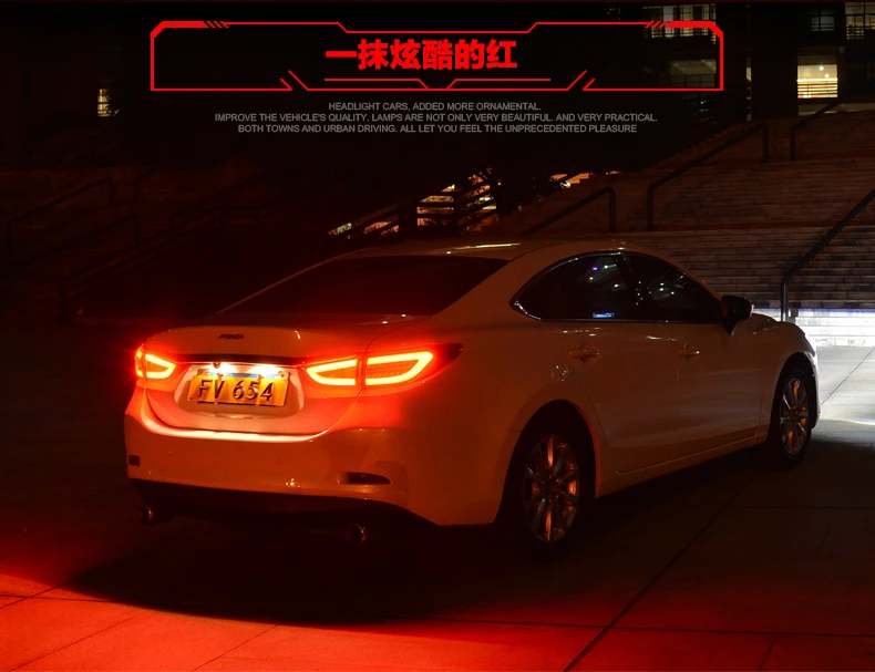 Автомобильный стильный задний светильник чехол для Mazda 6 Atenza Sedan задний светильник s светодиодный задний фонарь DRL+ тормоз+ Парк+ сигнальный светильник