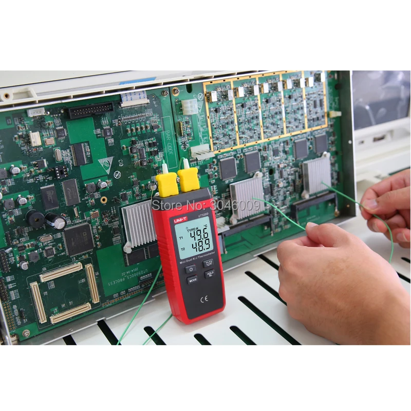 UNI T UT320D мини термометр двухканальный K/J для автоматического отключения|thermocouple