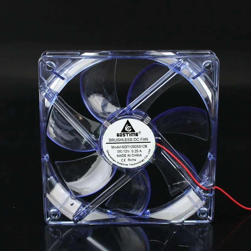 Gdstime 50 шт. пять цветов свет Quad 4 LED 120 мм PC корпус компьютера Вентилятор охлаждения