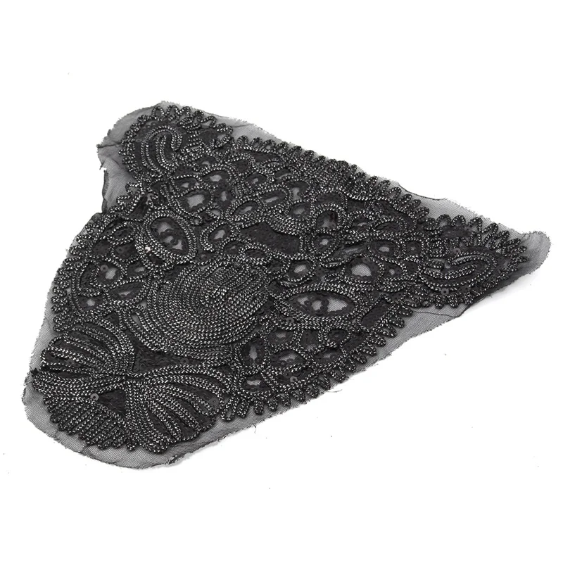 Пантера блестки вышитые железные на присосках для одежды DIY мотив стразы Бусины