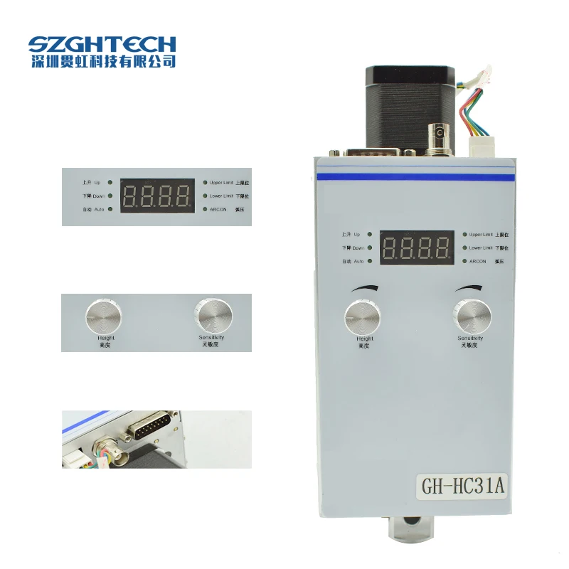 

New Version Automatic Arc and cap voltage plasma torch height controller for CNC Plasma cutter cutting machine THC GH-HC31