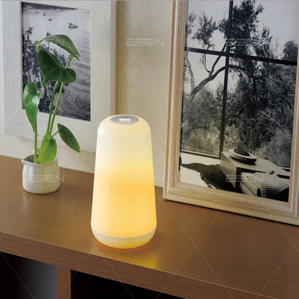 Творческий ночной Ночной свет лампы зарядка через usb теплый Уход за глазами