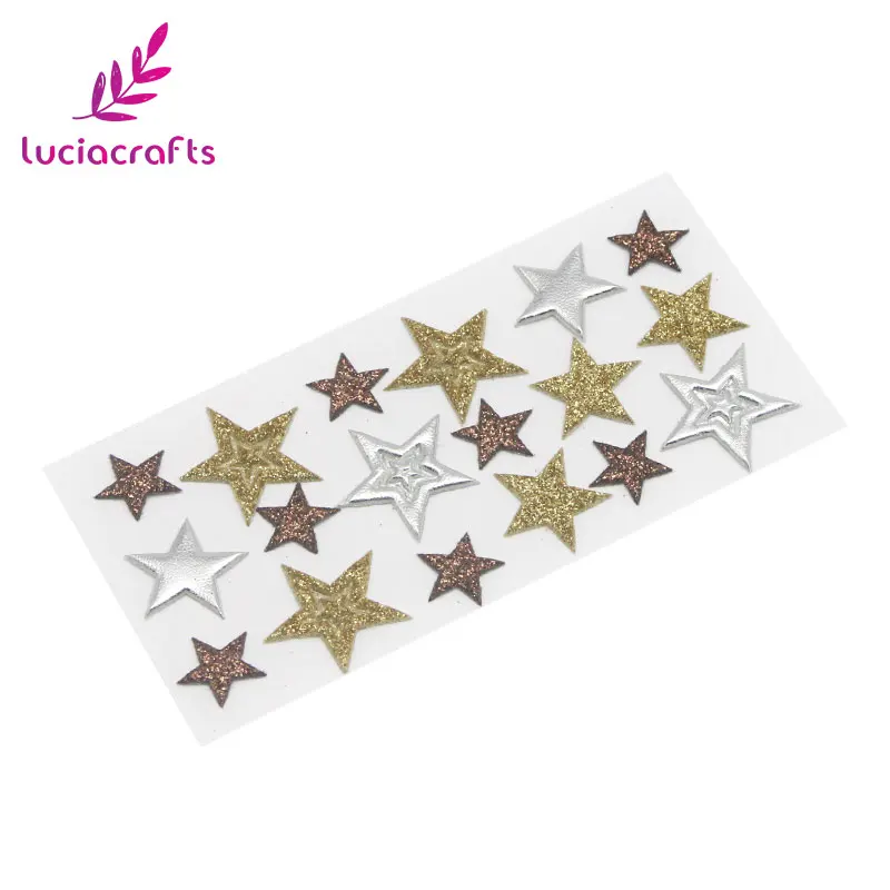Lucia crafts 1 лист/6 листов 5,5*11 см Звезда Форма стикер мульти размер DIY самоклеющиеся дневник в стиле скрапбукинг украшения C0901 - Цвет: Style 3   1 sheet