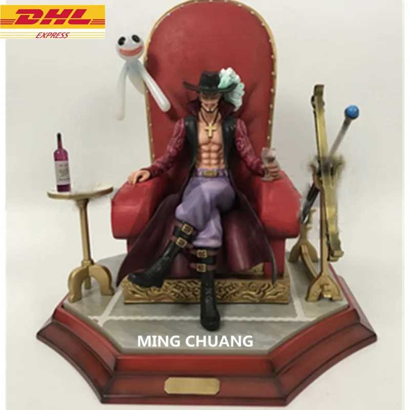 

ONE PIECE Statue Sitting Seven Warlords Of The Sea Bust Dracule Mihawk GK 29CM Action Figure Collectible Model Toy BOX J295