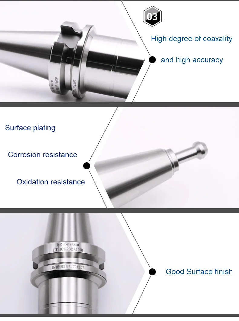 1 шт. BT30 BT40-ER16 ER20 ER25 ER32 цанговый патрон Держатель CNC обрабатывающий центр шпоночный высокоскоростной BT30 BT40 держатель инструмента с ЧПУ