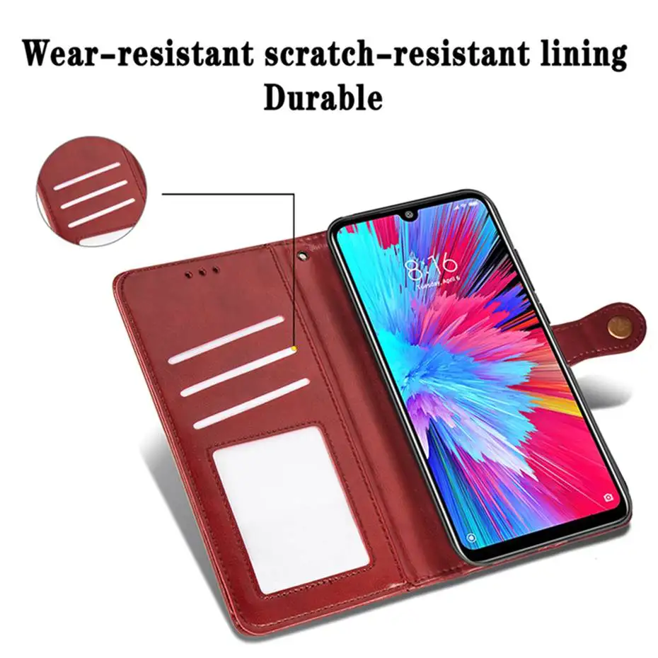 Ретро Роскошный кожаный флип-чехол для Xiaomi Redmi Note 7 7s 8 Pro Чехол для телефона Xiaomi Redmi 7 8 Pro Note 7 7 7s Чехол-кошелек