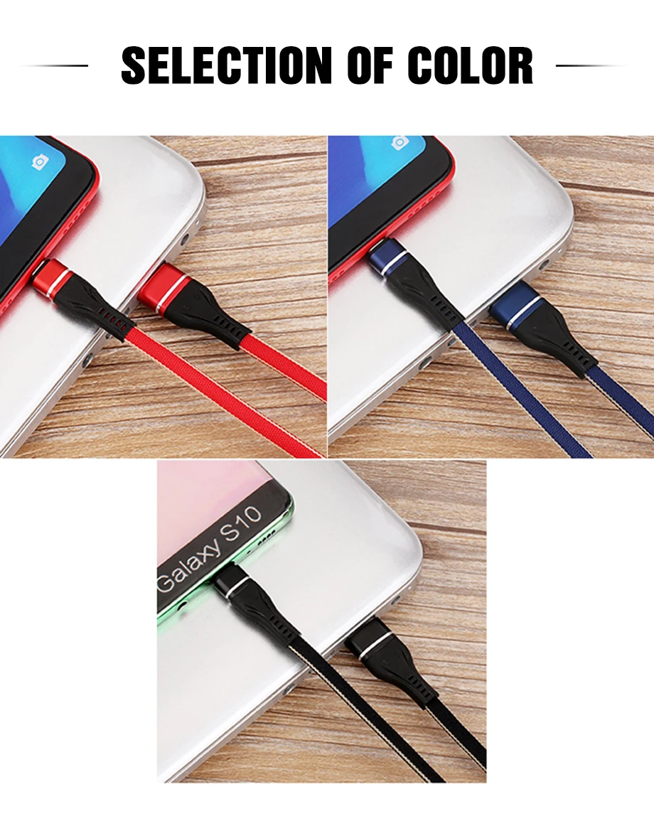 Micro USB кабель 1 м Быстрая зарядка 3,0 кабель для передачи данных usb type-C кабель USB для samsung huawei Xiaomi линия зарядного устройства для мобильных телефонов